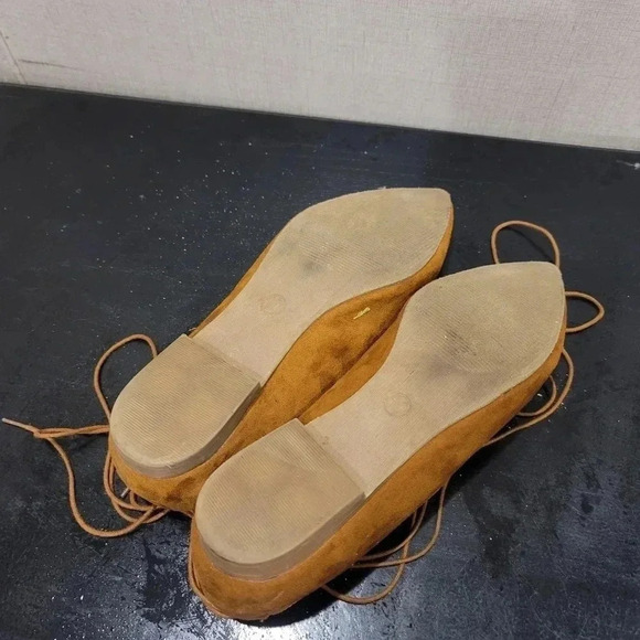 Mossimo Supply Co. Tan Camel Suede Flats Women's S - Picture 2 of 6